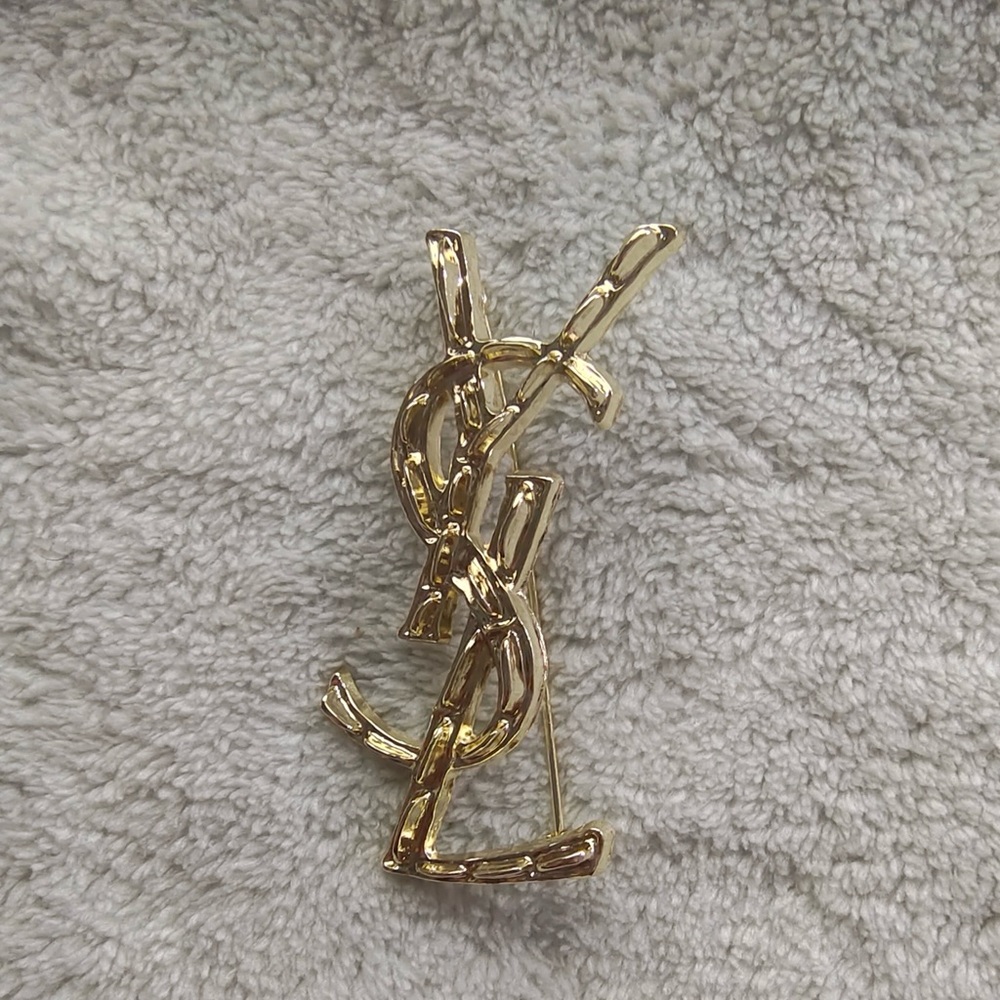 Saint Laurent Gold  Brooch - Picture 3 of 6